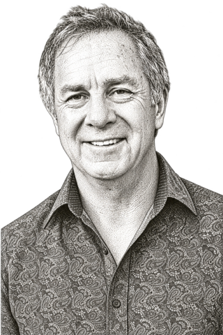 Jack Skeels — stipple portrait