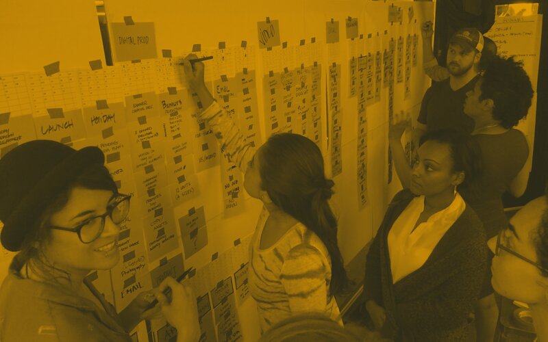 Team working in the conference room
